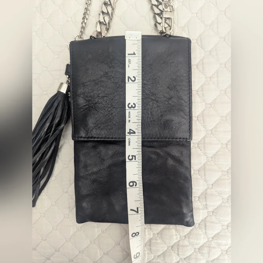 KAIA Los Angeles Leather Crossbody Pouch Phone Bag